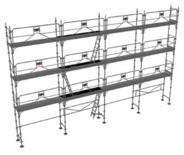 Echafaudage DUO45+ LOT104m²
