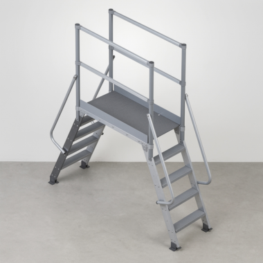 Passerelle de franchissement saut de loup pour accès temporaire en chantier en aluminium de ultralu