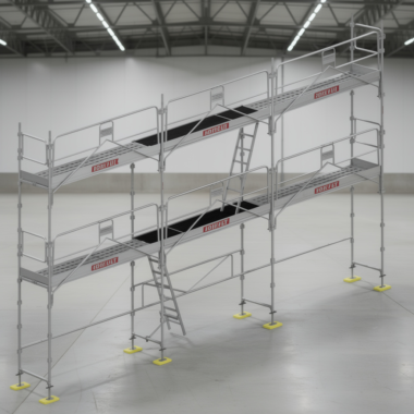 Echafaudage de façade dacame duo 45 long 9m x htp 4m