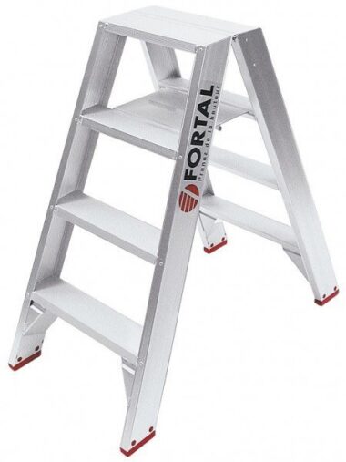 ESCABEAU FORTAL FIXE SOLIDE DOUBLE ACCES ALUMINIUM