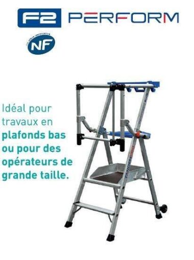 Plateforme individuelle roulante F2, F3, F4 PERFORM en aluminium - DUARIB