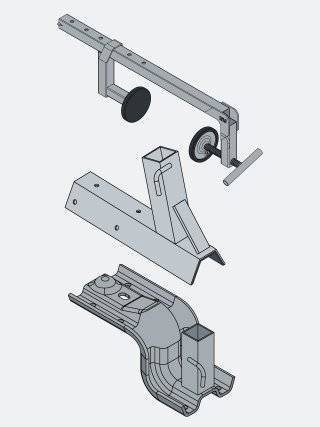 SUPPORTS POTELETS POUR GARDE-CORPS TEMPORAIRES MOMENT'TOP TUBESCA COMABI