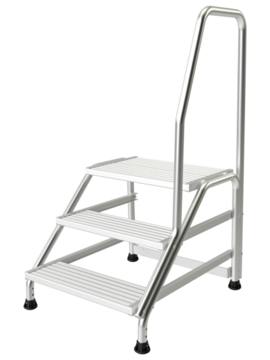 Acheter un marchepied MODUL en aluminium de chez TUBESCA-COMABI avec la rampe en option - Comparer nos meilleurs produits