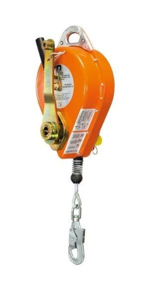 Antichute à câble acier à dispositif avec treuil de sauvetage