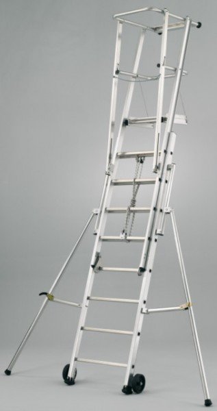 Echelle GRS tout aluminium (Plateforme d'appui mural) de Tubesca-Comabi