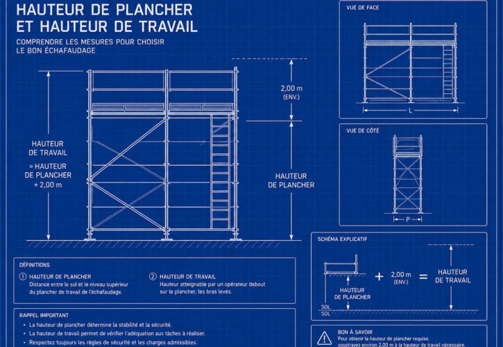 Quelle est la différence entre hauteur de plancher et hauteur travail ?