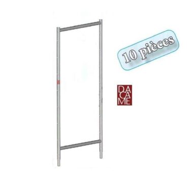 ECHAFAUDAGE MACON CADRE DE PASSAGE DACAME 2 BARREAUX MONTANTS PERCES VENDU EN LOT DE 10 CADRES