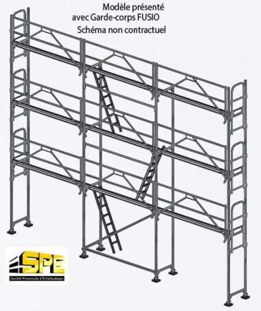 Échafaudage de façade acier R200 Progress First 80m² de Tubesca - Comabi Version Fusio - Comparer les spécialistes Le Top des Ventes