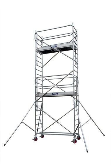 Echafaudage Roulant DOCKER2 85 Garde-Corps Monobloc en Aluminium - Duarib