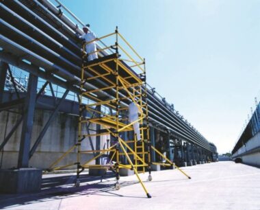 ECHAFAUDAGE ROULANT FIBRE BOSS ZONE ONE YOUNGMAN 0.85 X 2.50 jusqu'à 6.70m plancher