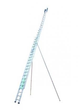 Echelle coulisse à cordes 3 plans pompiers en aluminium de Tubesca-Comabi Bouches-du-Rhône (13)