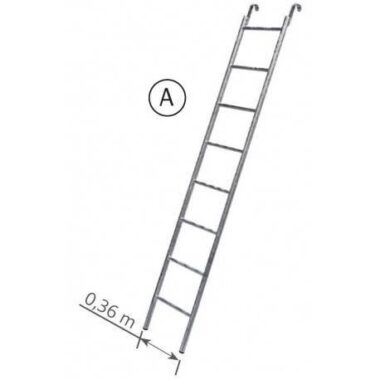 ECHELLE D'ACCES EN ACIER GALVANISE ECHAFAUDAGE DUARIB F3000 ET MULTI4X