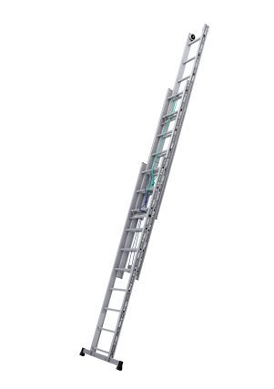 ECHELLE PROLINE COULISSE A CORDE 3 PLANS TUBESCA-COMABI ALUMINIUM