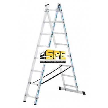 ECHELLE PROLINE TRANSFORMABLE 2 PLANS TUBESCA-COMABI ALUMINIUM