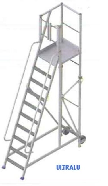 ESCABEAU EN ALUMINIUM AVEC SORTIE LATERALE ULTRALU POUR BUNGALOW