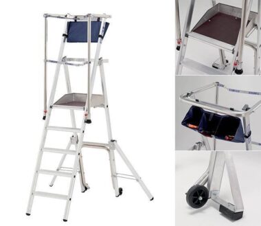 LOT DE 2 PLATEFORMES INDIVIDUELLES TUBESCA COMABI RAPTOR ALUMINIUM