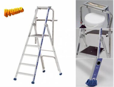 MARCHEPIED COLORSTEP 4 MARCHES TUBESCA-COMABI ALUMINIUM