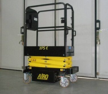 NACELLE PLATEFORME CISEAUX ELEVATRICE A POUSSER MANUEL AIRO XP5E 4m55