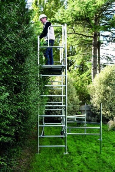 ECHAFAUDAGE POUR LA TAILLE DE HAIE JARDINAGE NATUROLL 190 DUARIB ALUMINIUM ROULANT