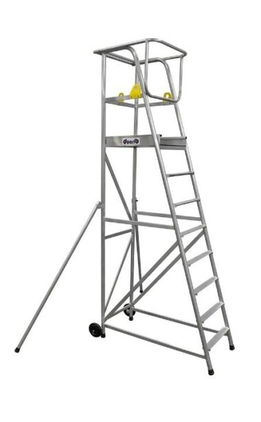 Plateforme roulante Batiroll monobloc de ré-agréage en aluminium pour le gros-oeuvre de Duarib