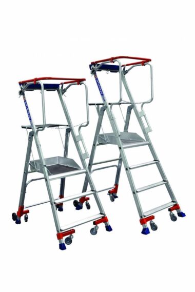 Plateforme roulante Wheelys en aluminium sur 4 roues escamotables de norme PIRL W3 - DUARIB