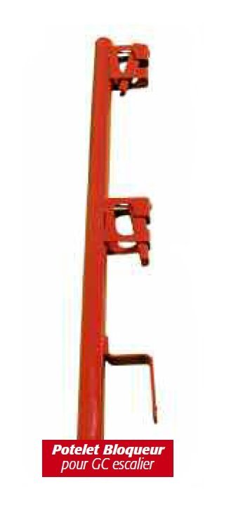 POTELET SEUL - BLOQUEUR POUR TUBES- POUR GARDE-CORPS ESCALIER - PEINT