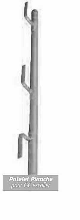 POTELET SEUL- SUPPORT PLANCHE-POUR GARDE CORPS ESCALIER-GALVANISE