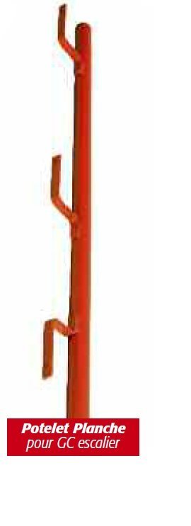 POTELET SEUL- SUPPORT PLANCHE-POUR GARDE CORPS ESCALIER-PEINT