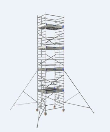 Prix cassés échafaudage tour roulante Tubesca-Comabi en aluminium - Neolium 400 line en départ usine