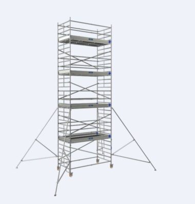 ÉCHAFAUDAGE TOUR ROULANTE TUBESCA-COMABI NEOLIUM 600 LINE EN ALUMINIUM GRANDE SURFACE DE TRAVAIL